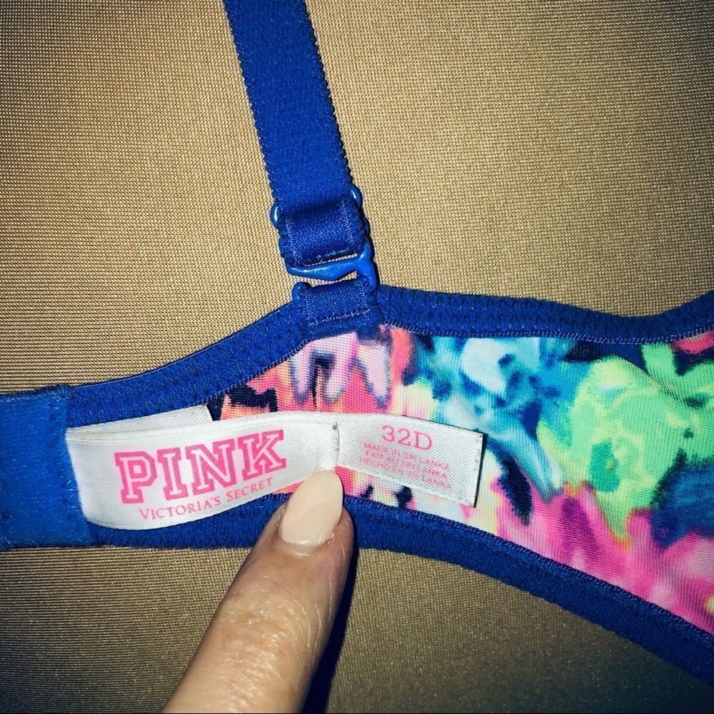 PINK Victoria’s Secret Neon Floral Push Up Bra - Picture 4 of 4